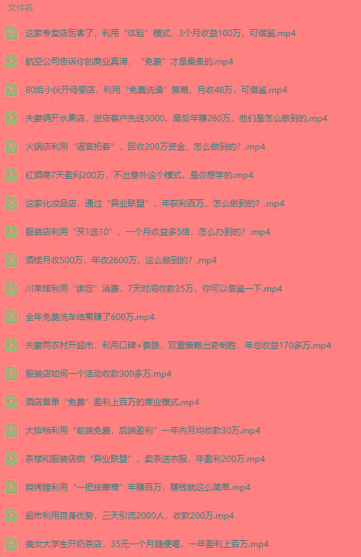 图片[5]-(9607期)真实有效391套商业模式，年入几十到几百万案例解析(电子书+视频+图文)-创新Ovo