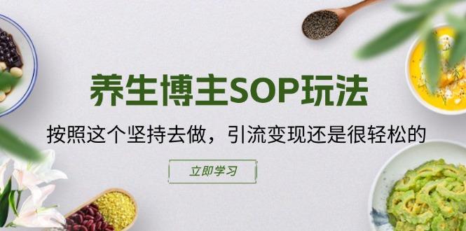 养生博主SOP玩法，按照这个坚持去做，引流变现还是很轻松的-创新Ovo
