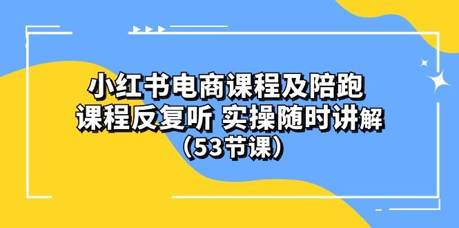 小红书电商课程陪跑课 课程反复听 实操随时讲解 (53节课-创新Ovo