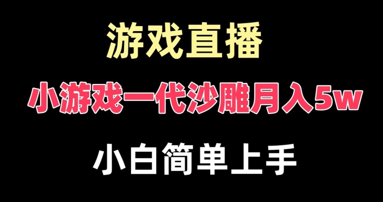 玩小游戏一代沙雕月入5w，爆裂变现，快速拿结果，高级保姆式教学【揭秘】-创新Ovo