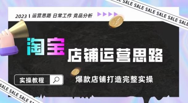 2023淘宝店铺运营全攻略：竞品分析，打造爆款店铺完整实操（附运营思维素材）-创新Ovo
