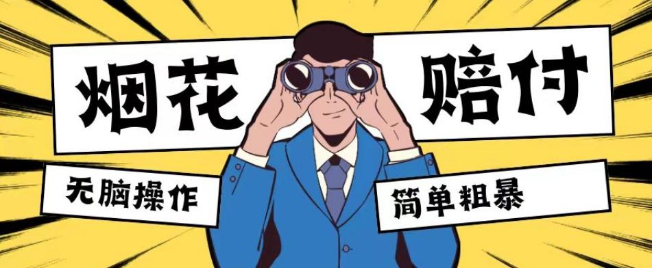 最新蓝海玩法，烟花爆竹赔付，单订单赔付200-500无脑操作【仅揭秘】-创新Ovo