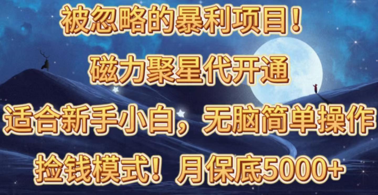 被忽略的暴利项目！磁力聚星代开通捡钱模式，轻松月入五六千-创新Ovo