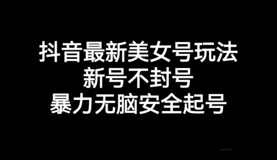 抖音最新美女号玩法，新号不封号，暴力无脑安全起号【揭秘】-创新Ovo