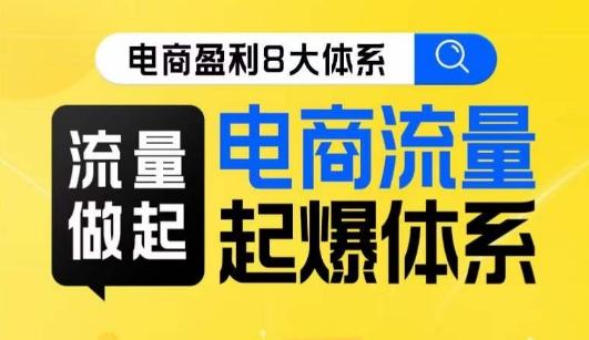 8大体系流量篇·流量做起，电商流量起爆体系线上课-创新Ovo
