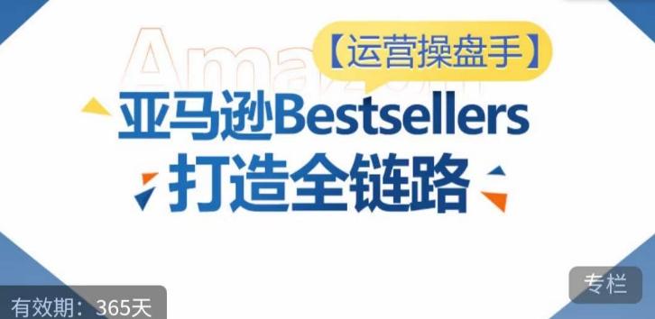 运营操盘手！亚马逊Bestsellers打造全链路，选品、Listing、广告投放全链路进阶优化-创新Ovo