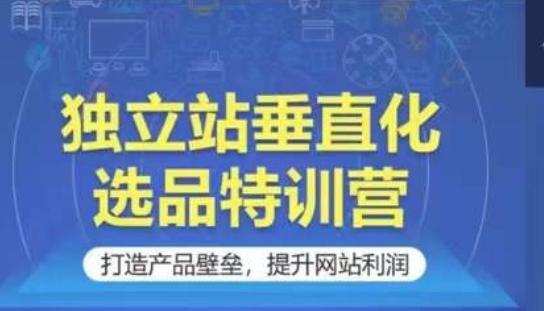 独立站垂直化选品特训营，打造产品壁垒，提升网站利润-创新Ovo