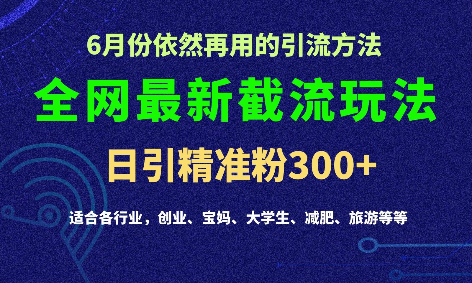 2024全网最新截留玩法，每日引流突破300+-创新Ovo