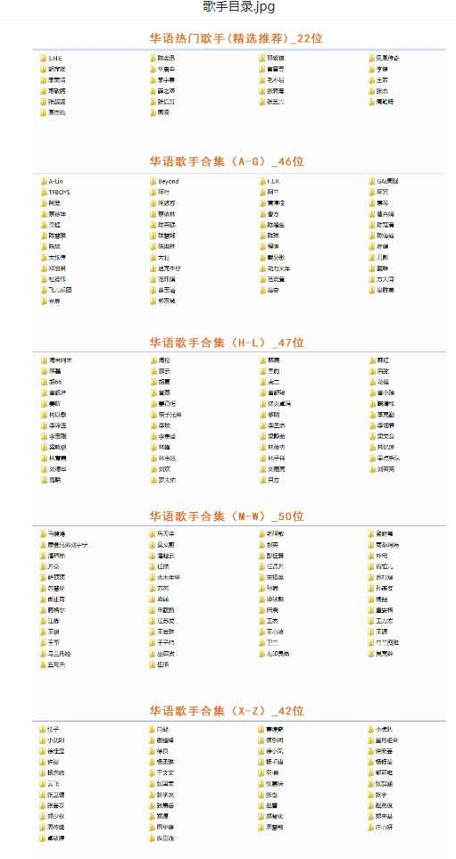 【音乐】歌手合集（100多位歌手合集）-创新Ovo