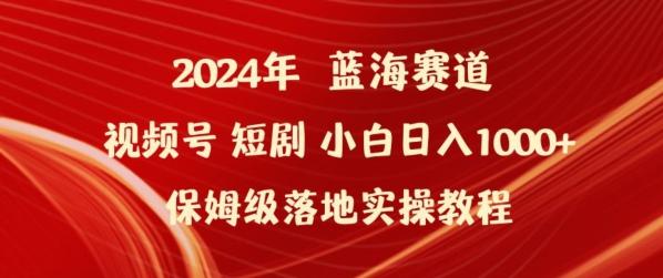 2024年视频号短剧新玩法小白日入1000+保姆级落地实操教程【揭秘】-创新Ovo