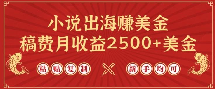 小说出海赚美金，稿费月收益2500+美金，仅需chatgpt粘贴复制，新手也能玩转【揭秘】-创新Ovo