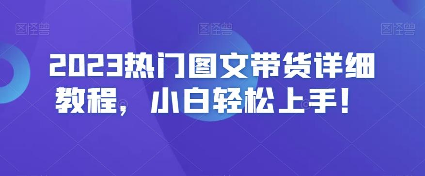 2023热门图文带货详细教程，小白轻松上手！-创新Ovo