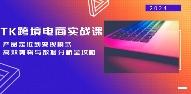 TK跨境电商实战课：产品定位到变现模式，高效剪辑与数据分析全攻略-创新Ovo