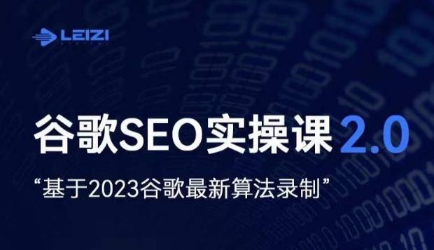 雷子·谷歌SEO 2.0实战课，独立站询盘自由必备，基于2023谷歌最新算法录制-创新Ovo