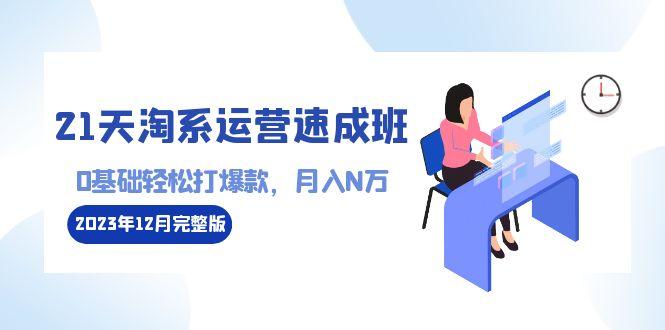 21天淘系运营-速成班2023年12月完整版：0基础轻松打爆款，月入N万-110节课-创新Ovo