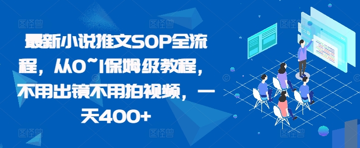 最新小说推文SOP全流程，从0~1保姆级教程，不用出镜不用拍视频，一天400+-创新Ovo