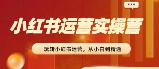 2024小红书运营实操营，​从入门到精通，完成从0~1~100-创新Ovo