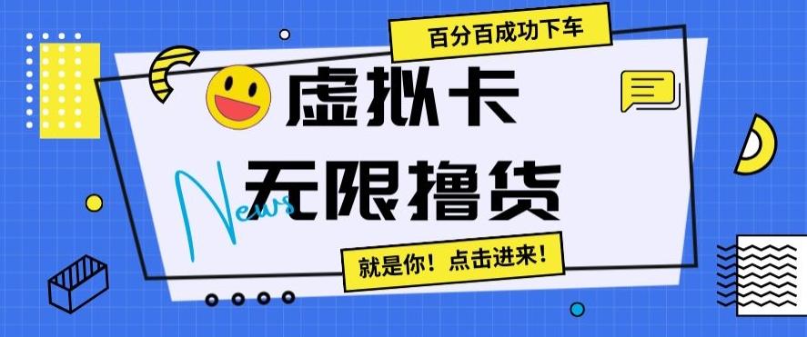 虚拟卡无限撸货，百分百成功下车【仅揭秘】-创新Ovo