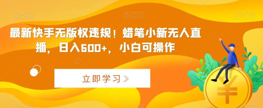 最新快手无版权违规！蜡笔小新无人直播，日入600+，小白可操作【揭秘】-创新Ovo