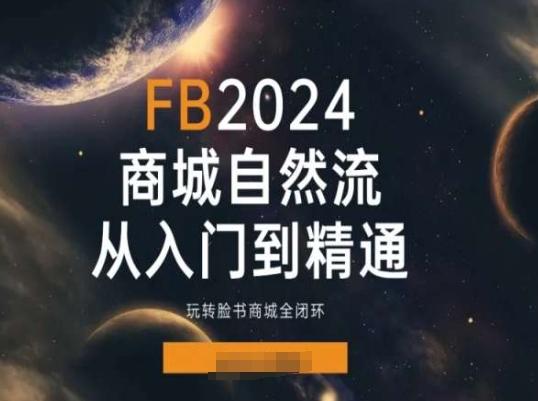 2024Faceboo商城自然流(从入门到精通)，玩转脸书商城全闭环-创新Ovo