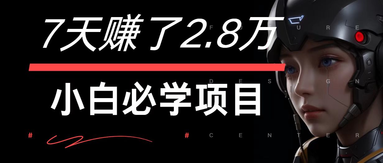 7天赚了2.8万！每单利润最少500+，轻松月入7万+小白有手就行-创新Ovo
