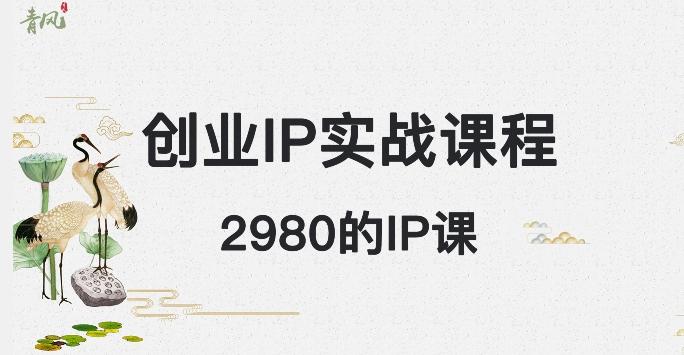 外边卖2980的创业IP课程，做私域月入5w+-创新Ovo