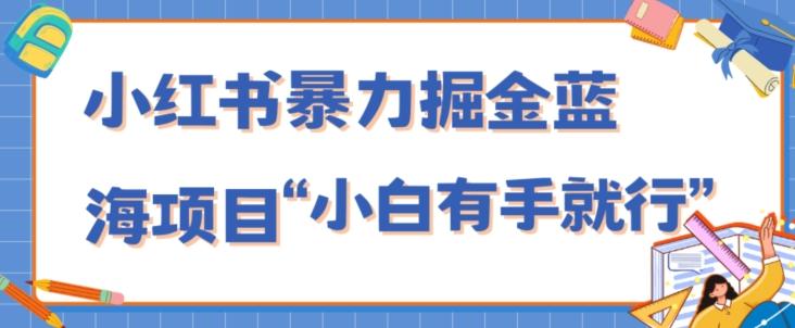 小红书暴力掘金蓝海项目，轻松日入1000+、小白有手就行（附新引流方法，不违规）-创新Ovo