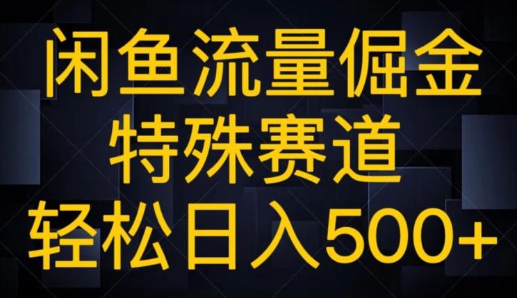 闲鱼流量倔金，特殊赛道，轻松日入500+-创新Ovo