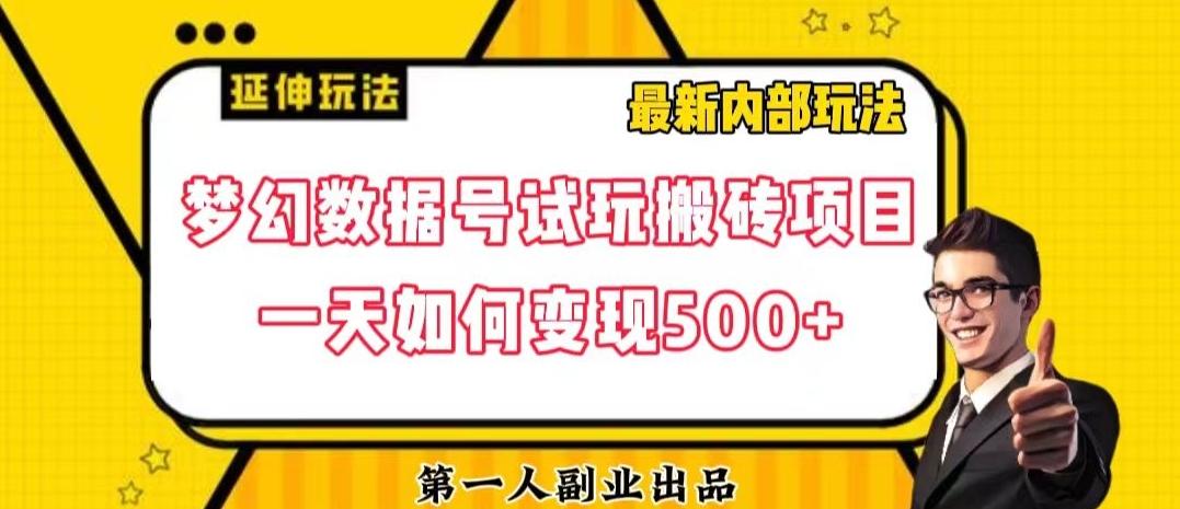 数据号回归玩法游戏试玩搬砖项目再创日入500+【揭秘】-创新Ovo