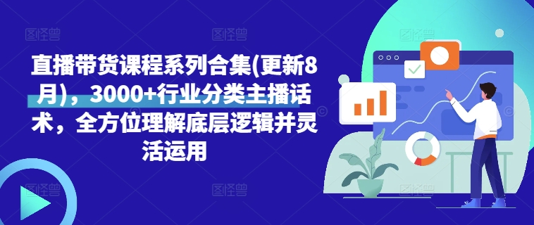 直播带货课程系列合集(更新8月)，3000+行业分类主播话术，全方位理解底层逻辑并灵活运用-创新Ovo