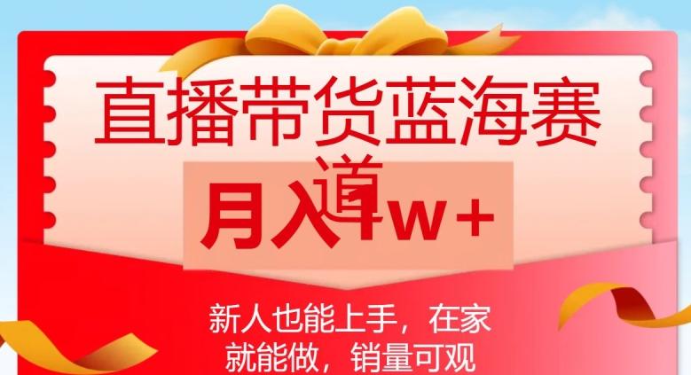 直播带货蓝海赛道，新人也能上手，在家就能做，销量可观，月入1w【揭秘】-创新Ovo