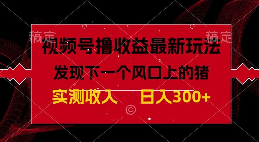视频号分成计划最新玩法，单条作品几分钟制作完成,日入300+，过年前最后的冲刺-创新Ovo