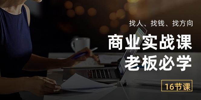 商业实战课【老板必学】：找人、找钱、找方向(16节课-创新Ovo