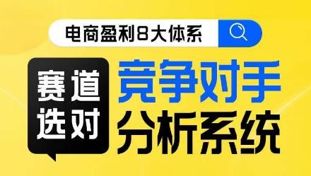 电商盈利8大体系·赛道选对，​竞争对手分析系统线上课-创新Ovo