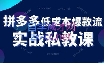 卡卡老师·拼多多低成本爆款流实战私教课-创新Ovo
