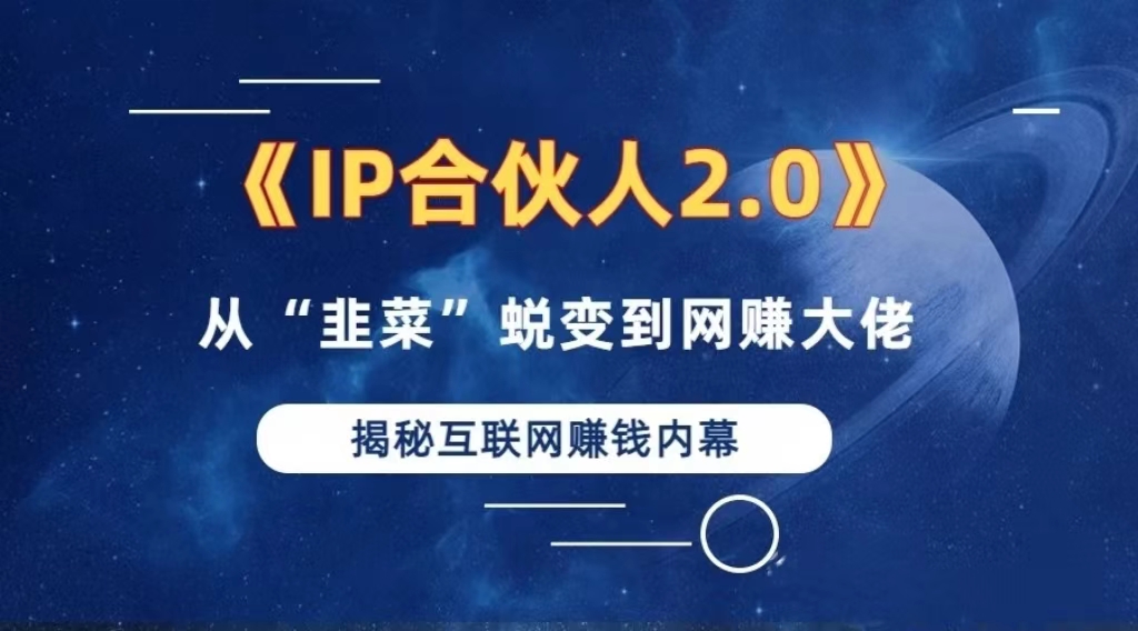 2024如何通过”知识付费“卖项目年入”百万“卖项目合伙人IP孵化训练营-创新Ovo